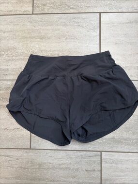 Women's Black Athletic Running Shorts